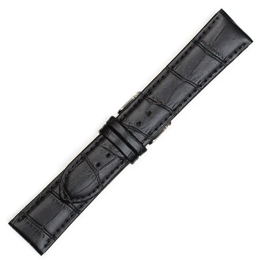 Λουρί Μακρύ 0221BK Black Leather Strap XL