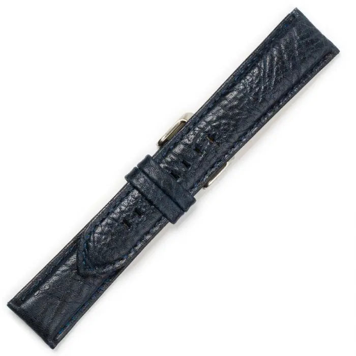 Λουρί Μακρύ 0223BL Blue Leather Strap XL