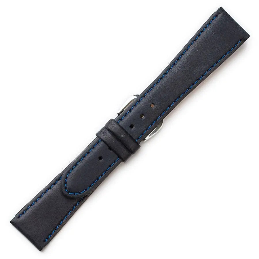 Λουρί 0404BL Blue Leather Strap