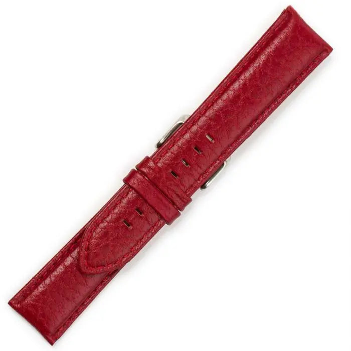 Hirsch 09180-92050 Ayrton Black Leather-Rubber Strap