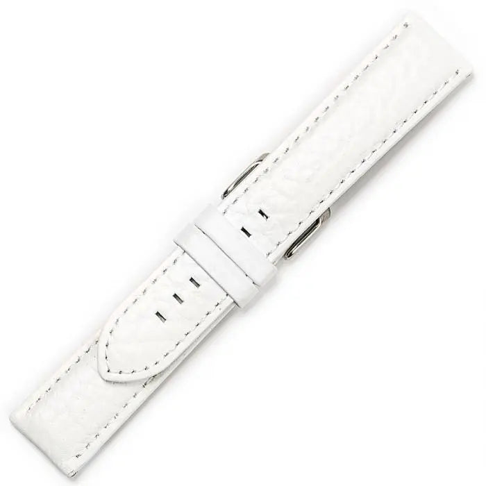 Hirsch 09180-92050 Ayrton Black Leather-Rubber Strap