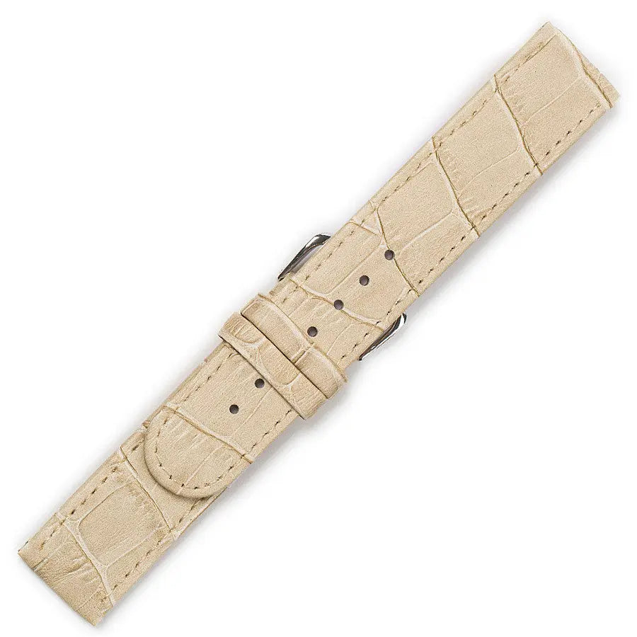 Λουρί 0444BG Beige Leather Strap