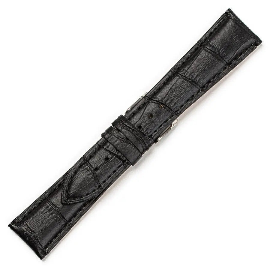 Λουρί 0474BK Black Leather Strap
