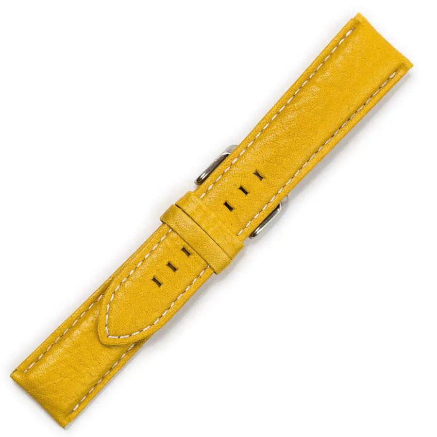 Λουρί 0482YL Yellow Leather Strap