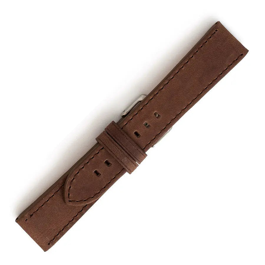 Λουρί 0486BR Brown Leather Strap