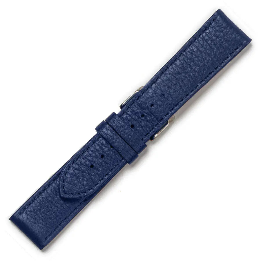 Λουρί 0488BL Blue Leather Strap