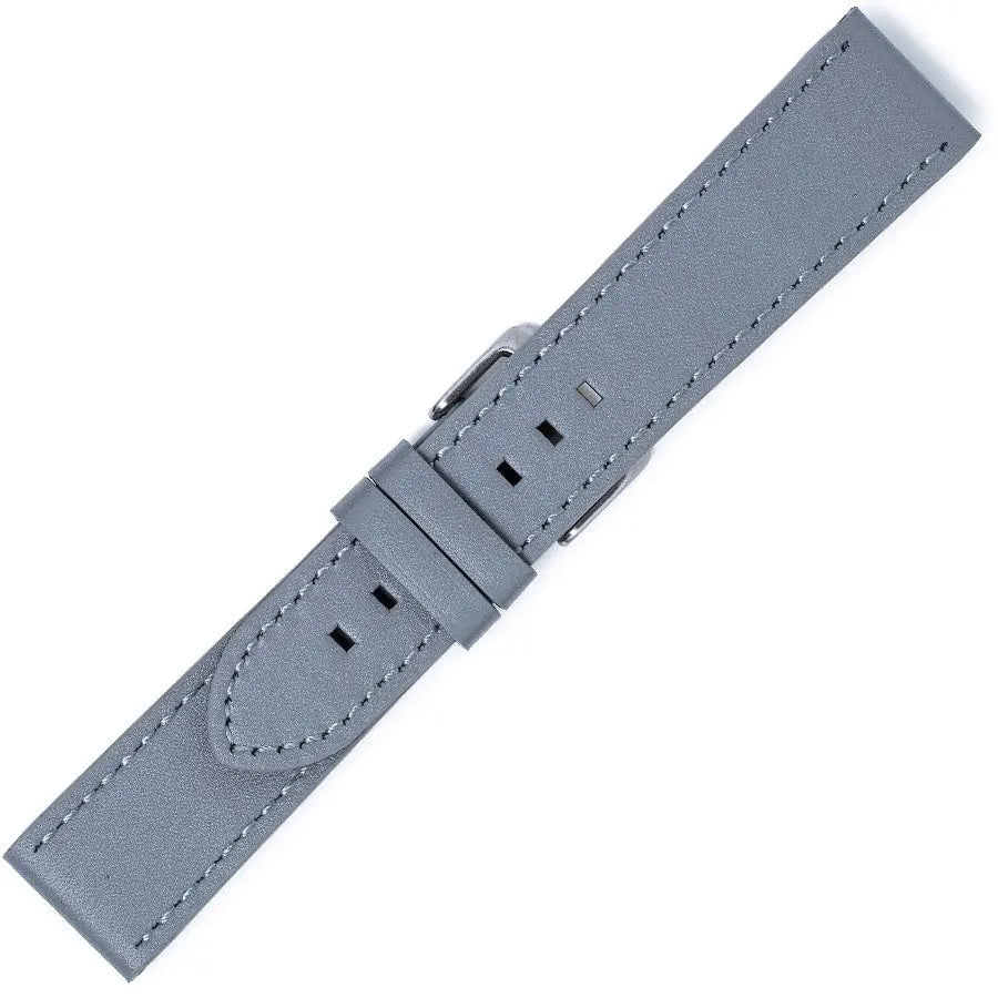 Λουρί 0488GREY Grey Leather Strap