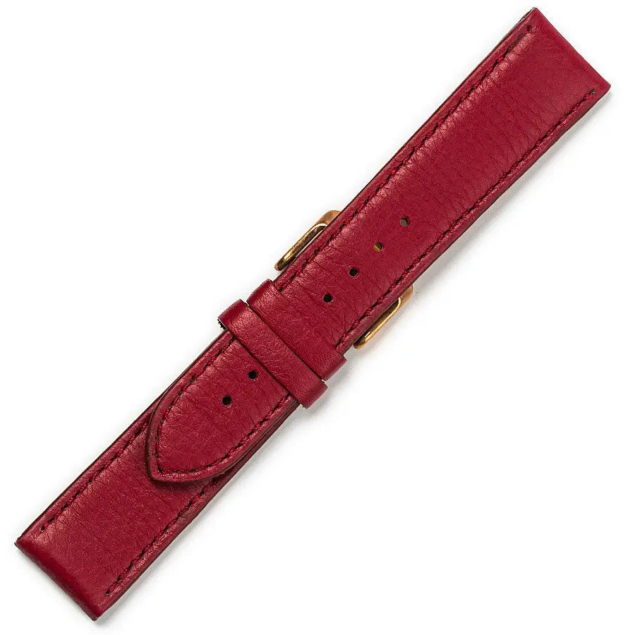 Λουρί 0488RD Red Leather Strap