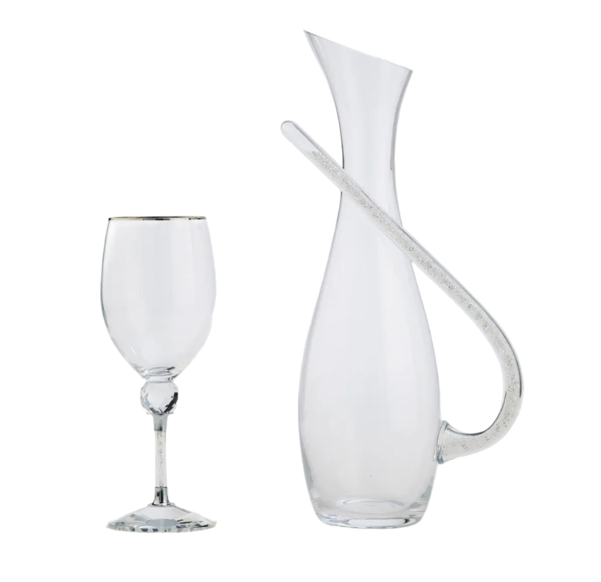 Wedding Set M-0120 Glass Pitcher with Glass