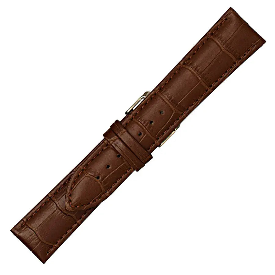 Λουρί 0501BR Brown Leather Strap