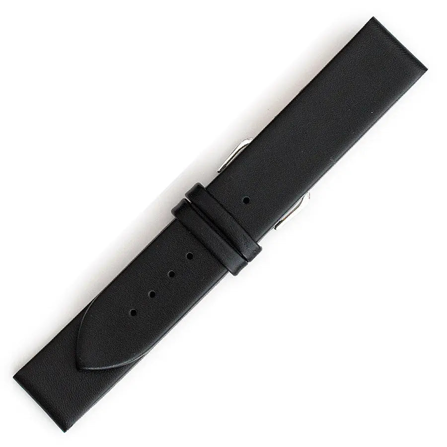 Λουρί 0508BK Black Leather Strap