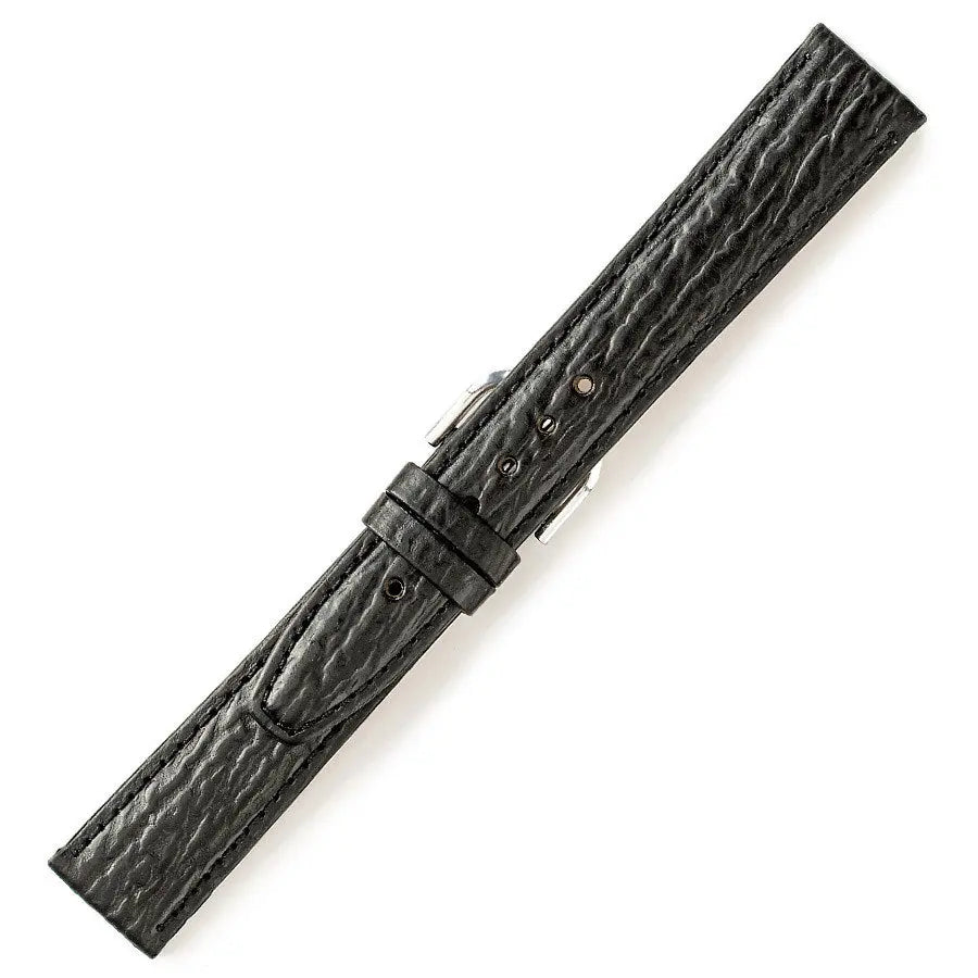 Λουρί 079BK Black Leather Strap