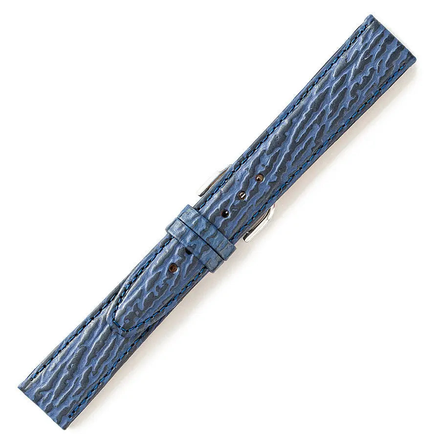 Λουρί 079BL Blue Leather Strap