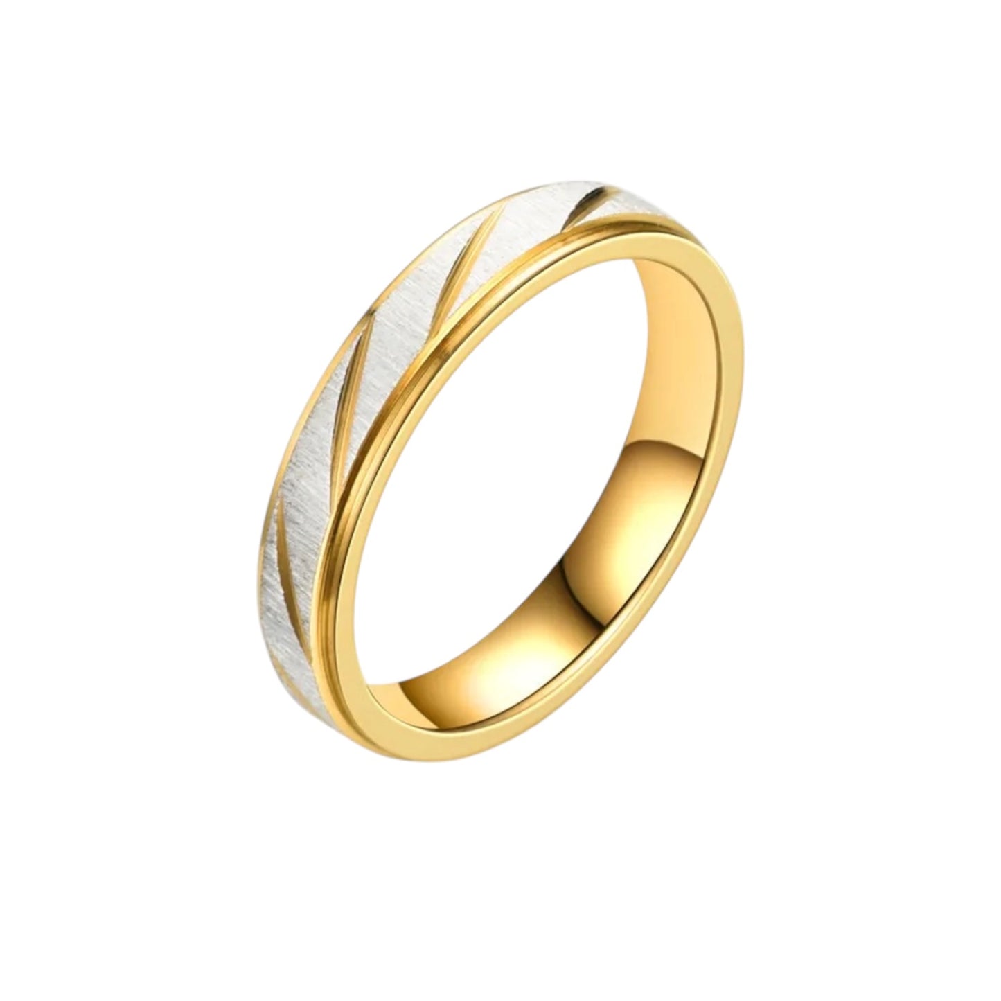 Wedding Ring 48433-54 Classic Stainless Steel 4.5mm