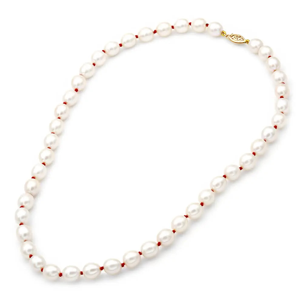 Necklace 110256 with Fresh Water Pearls 8.0-10.0mm 14ct