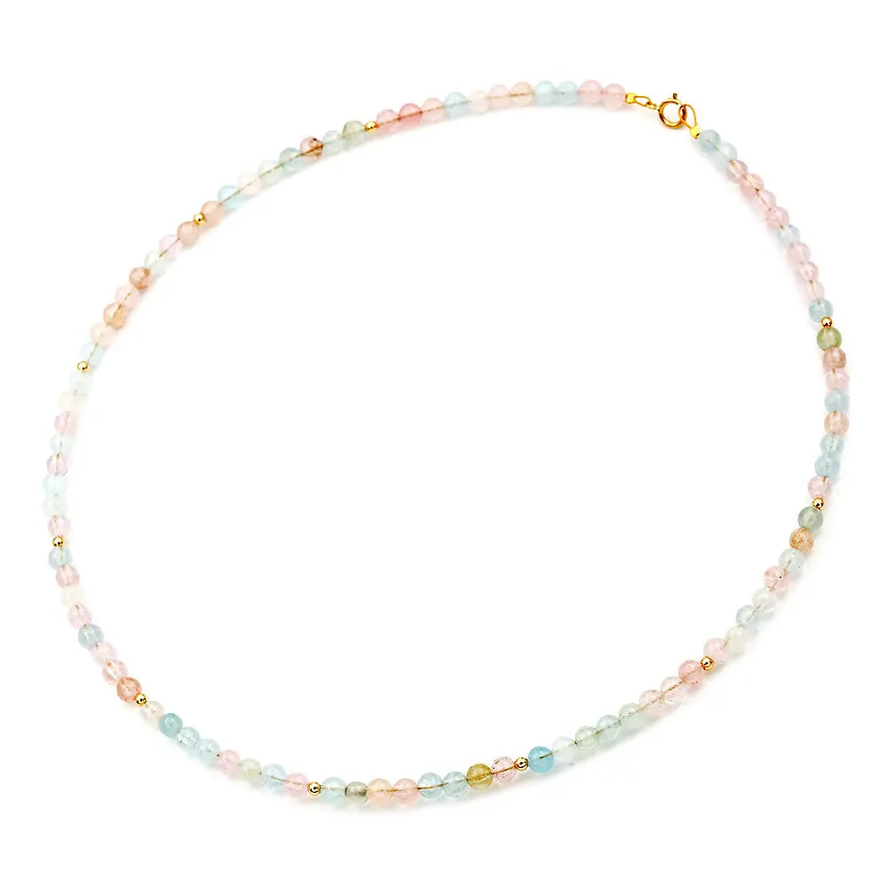 Κολιέ 111844 με Μοργκανίτη 4,5mm 14ct