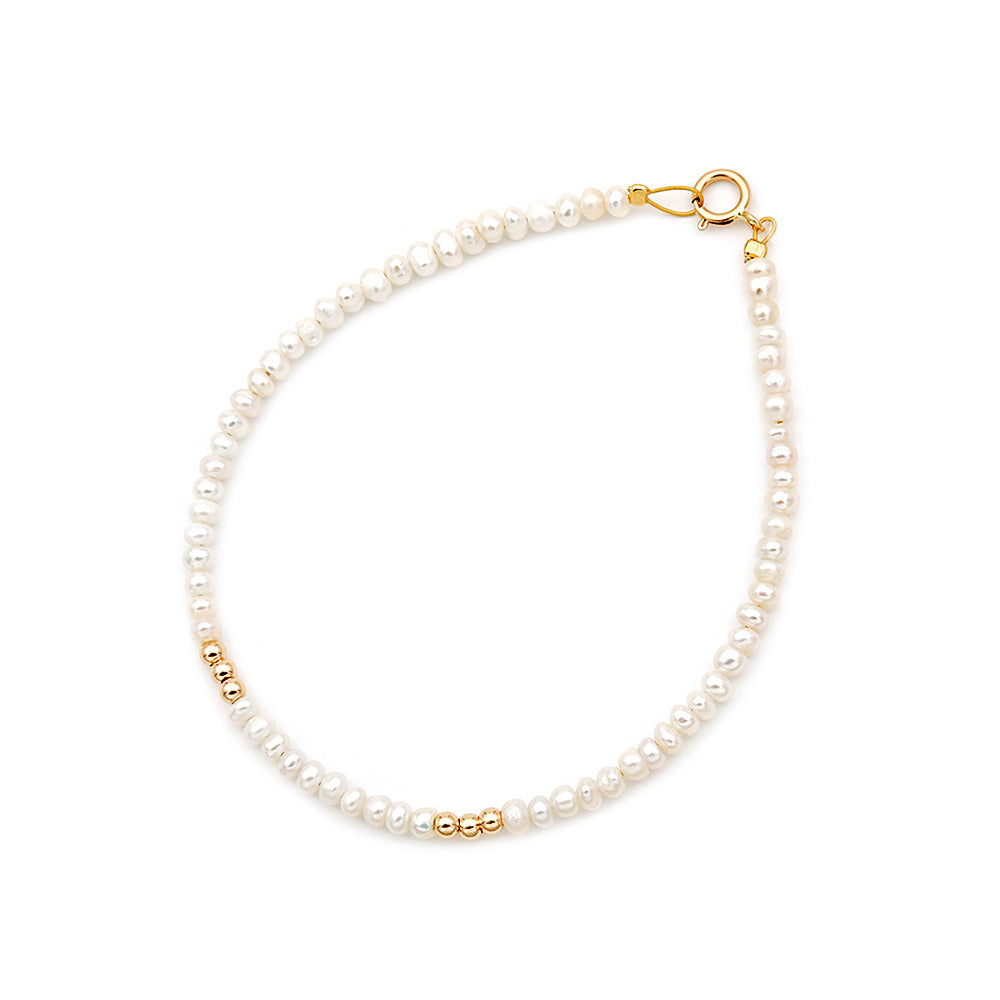 Βραχιόλι 113272 Fresh Water Pearl Κ14 με Μαργαριτάρια 3,0-3,5mm