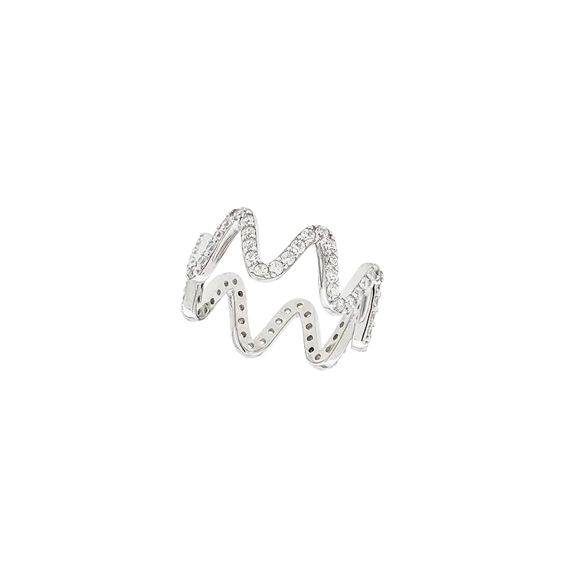 Breeze 111004.4 Series Ring In Platinum Plated Silver