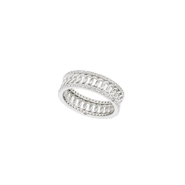 Breeze 111004.4 Series Ring In Platinum Plated Silver