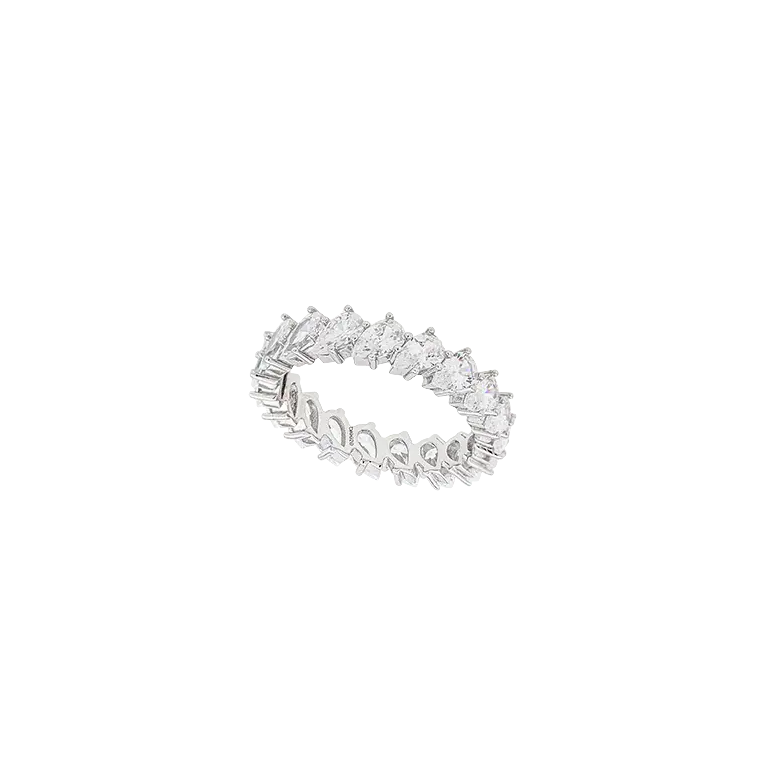 Breeze 111004.4 Series Ring In Platinum Plated Silver