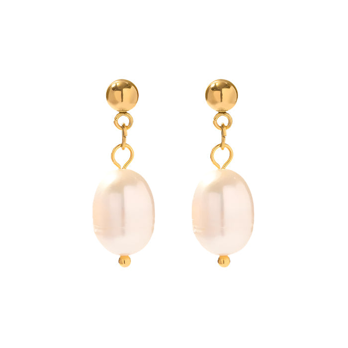 Earrings N02200G Steel Hoops with Multicolored Zirconia