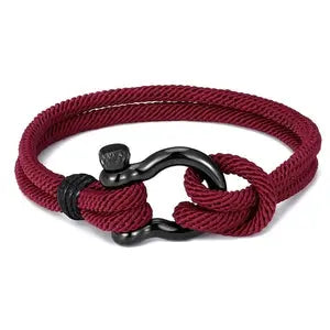 Bracelet N00525 Men's Leather and Stainless Steel