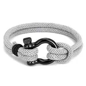Bracelet N00525 Men's Leather and Stainless Steel
