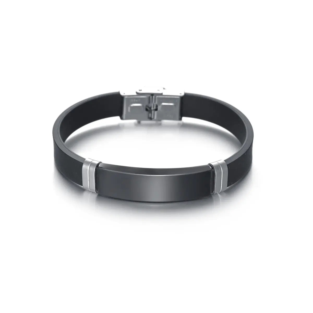 Bracelet N00525 Men's Leather and Stainless Steel