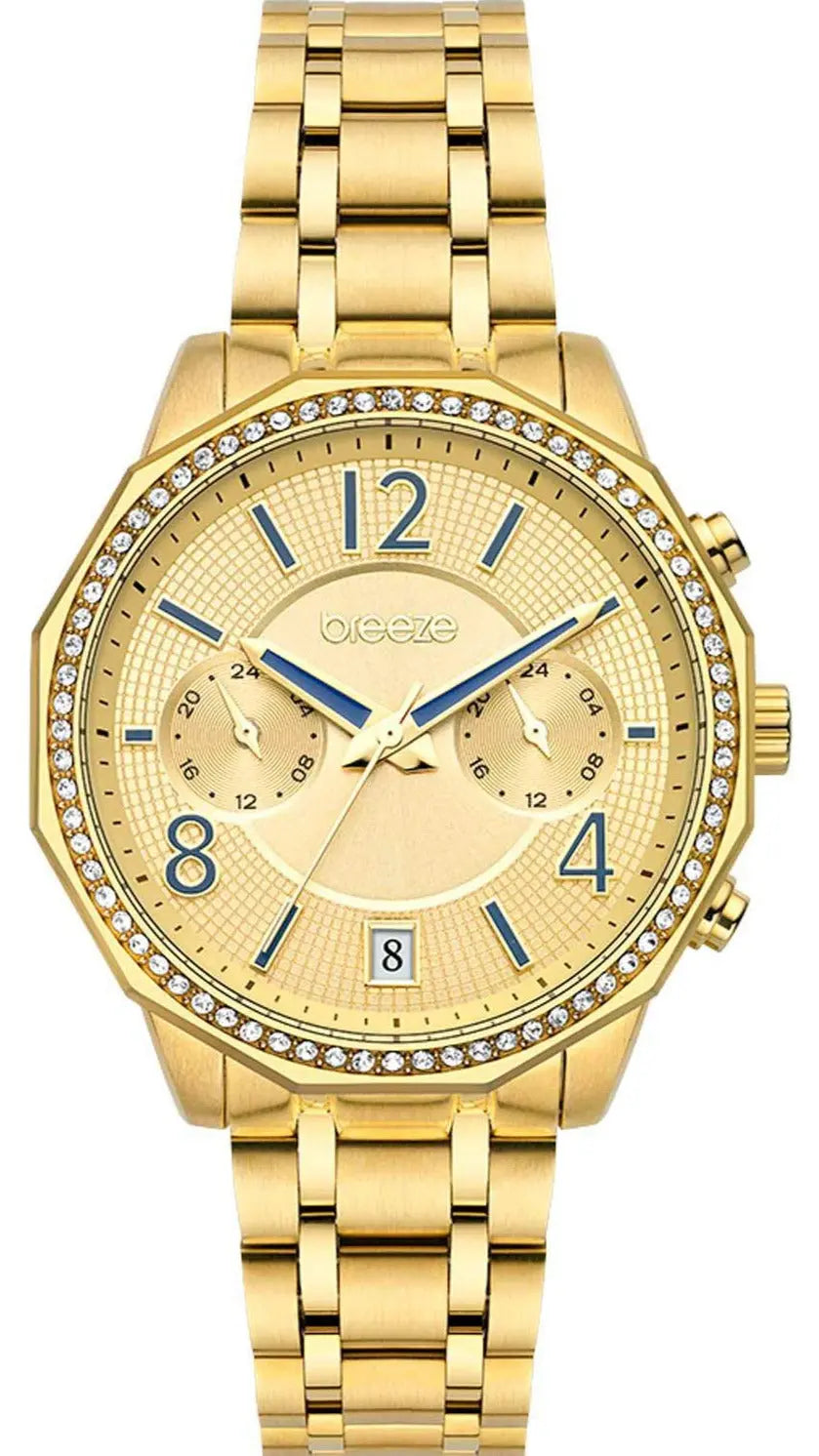 BREEZE 212451.2 Crystàl Swarovski Gold Stainless Steel Bracelet