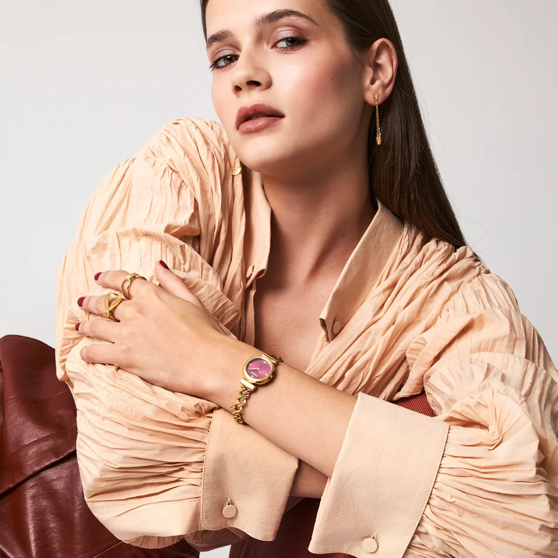 BREEZE 212641.2 Cascadia Gold Stainless Steel Bracelet