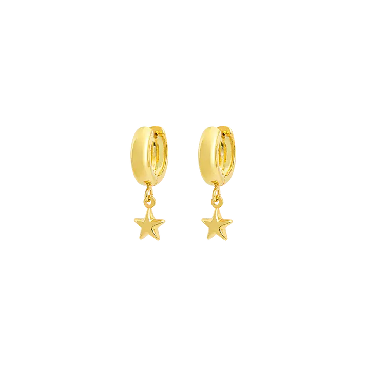 Breeze 212002.6 Gold Plated Silver Hoop Earrings