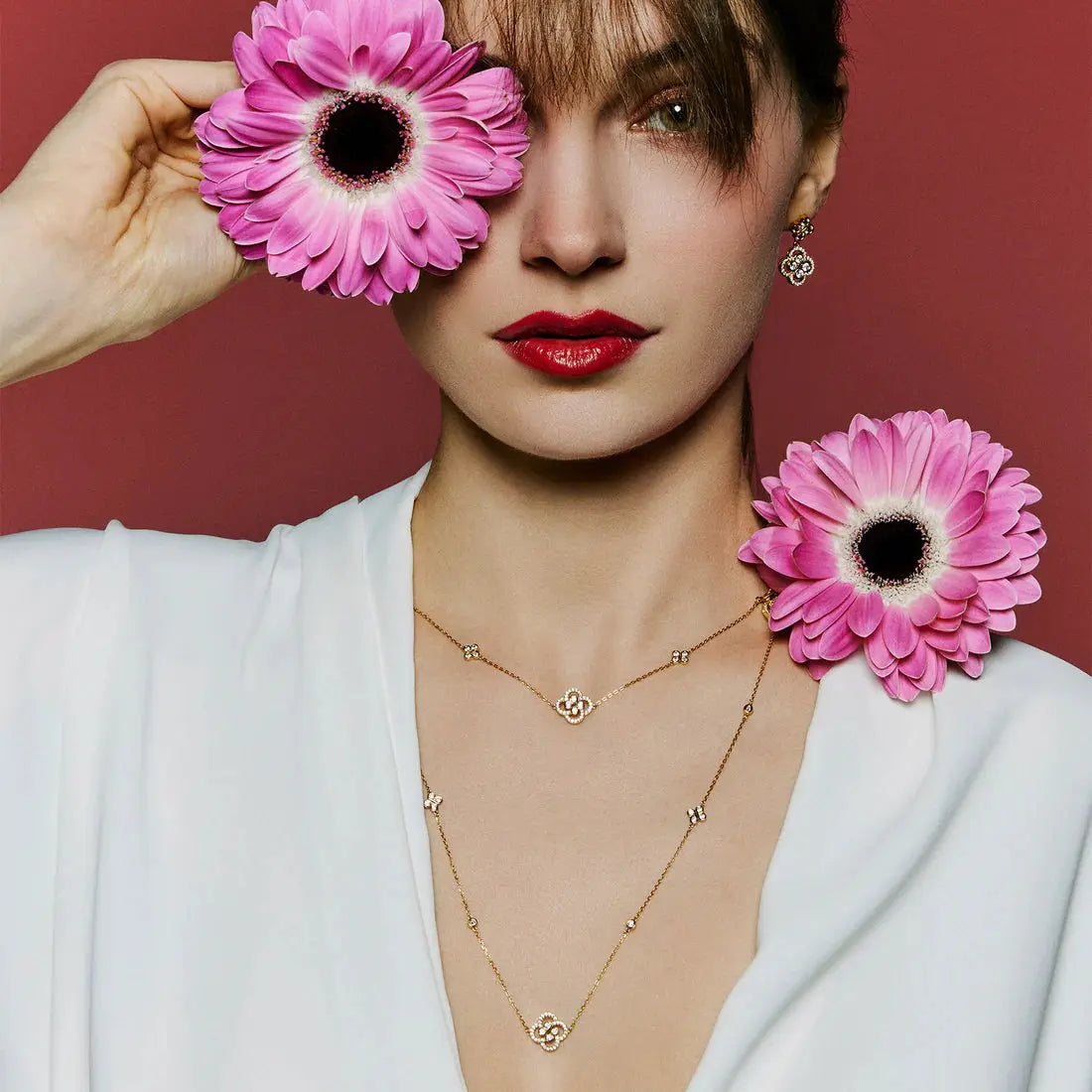 Breeze 212002.6 Gold Plated Silver Hoop Earrings