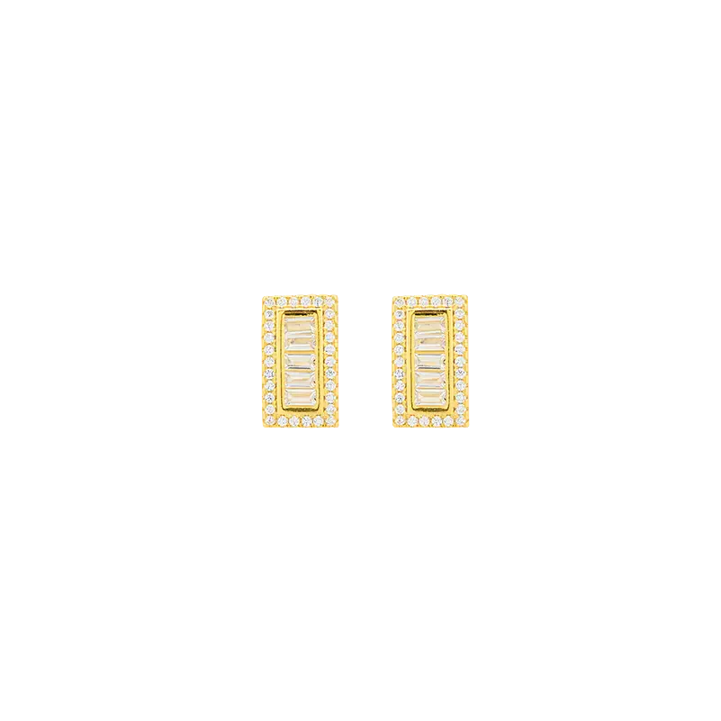 Breeze 212002.6 Gold Plated Silver Hoop Earrings