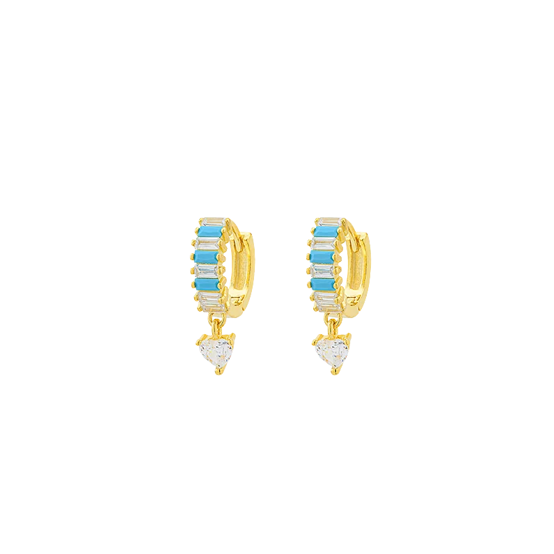 Breeze 212002.6 Gold Plated Silver Hoop Earrings