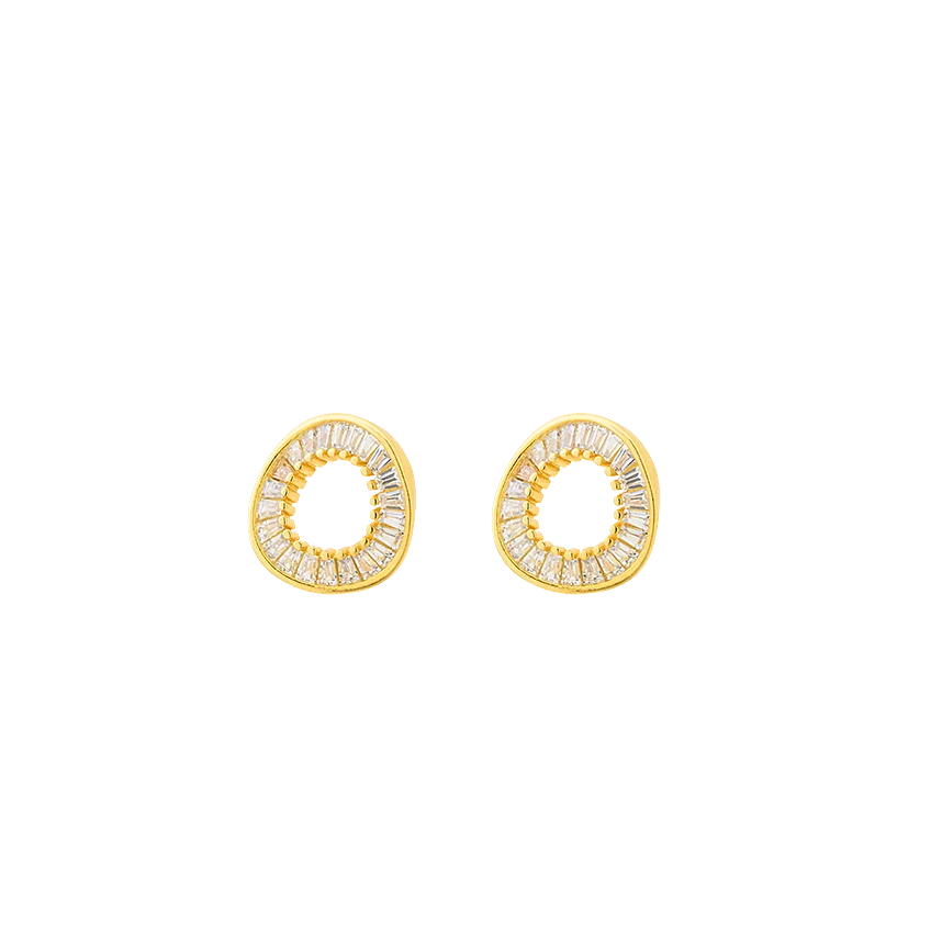 Breeze 212002.6 Gold Plated Silver Hoop Earrings