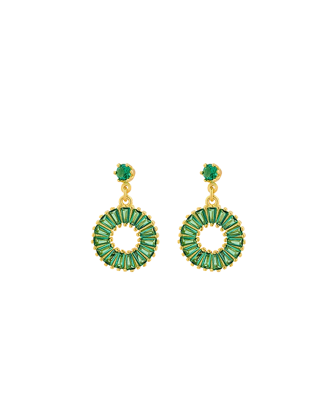 Breeze 212002.6 Gold Plated Silver Hoop Earrings