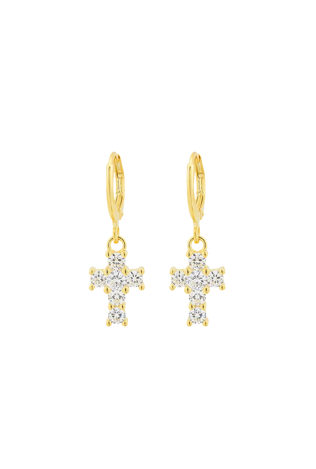 Breeze 212002.6 Gold Plated Silver Hoop Earrings