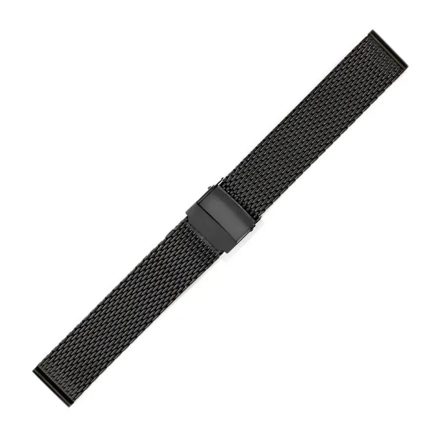 Μπρασελέ 261B Black Stainless Steel Mesh Bracelet