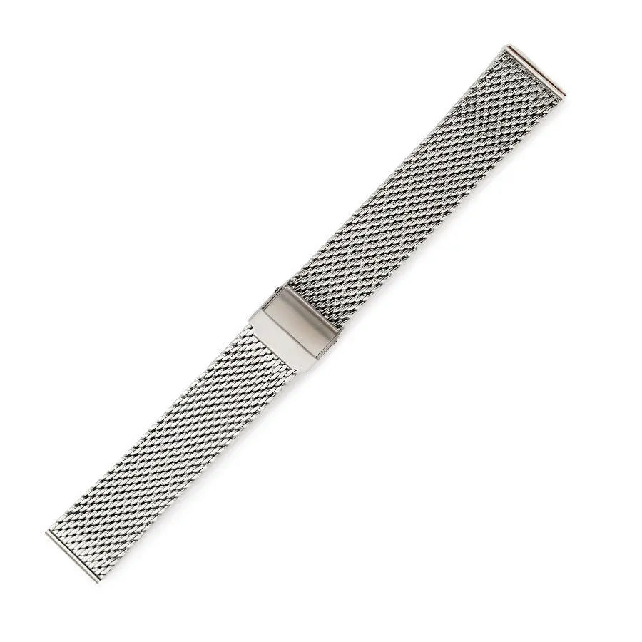 Hirsch 09180-92050 Ayrton Black Leather-Rubber Strap