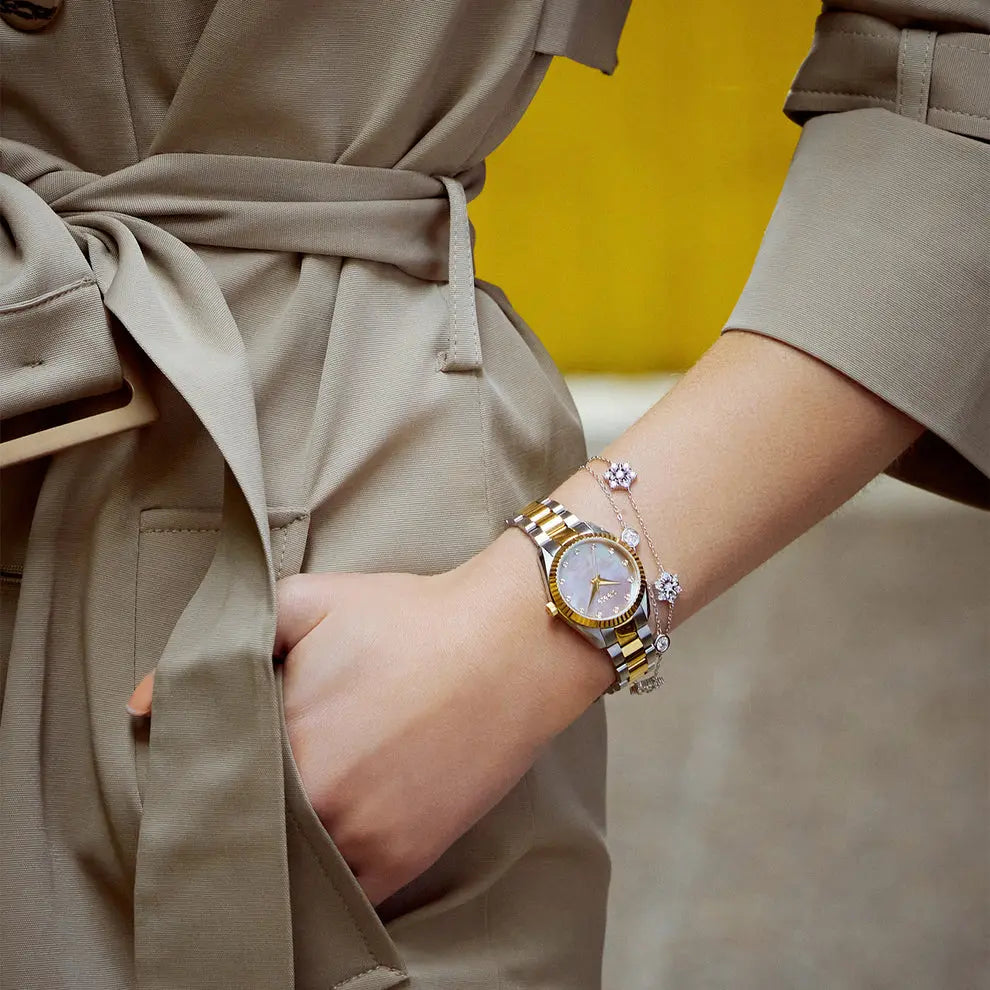 Breeze 316001.4 Βραχιόλι από Επιπλατινωμένο Ασήμι με Ζιργκόν