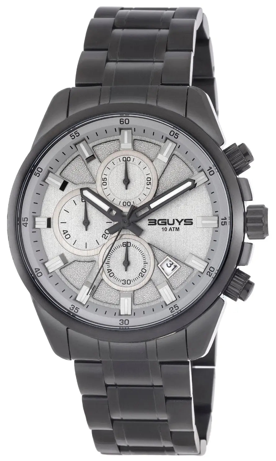 3GUYS 3G17006 Black Stainless Steel Bracelet