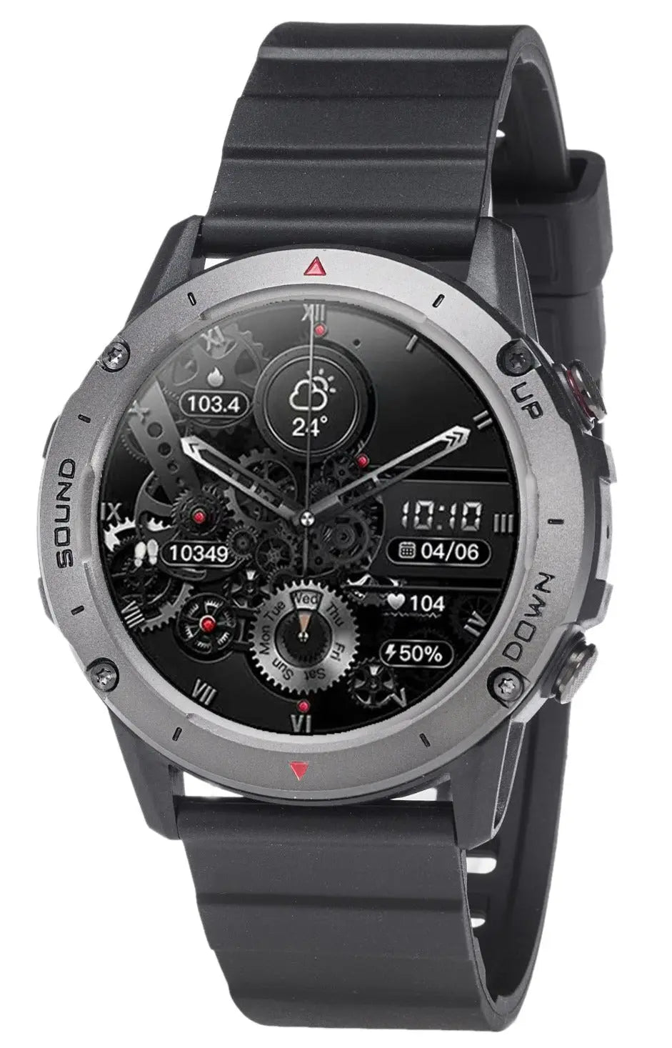 3GUYS 3GW0901 Smartwatch Black Rubber Strap