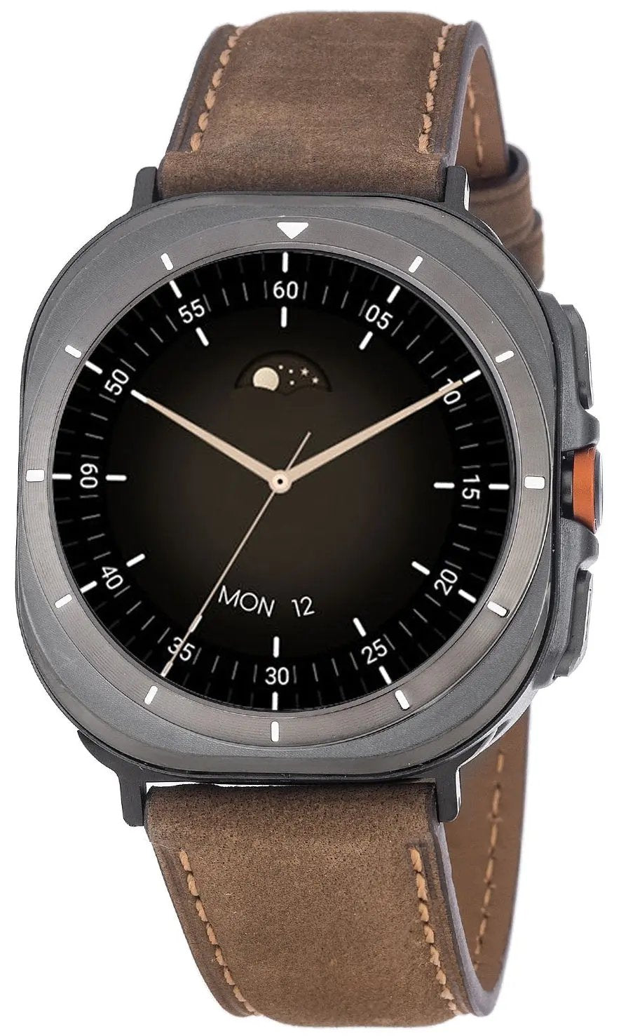 3GUYS 3GW4072 Smartwatch Brown Leather Strap