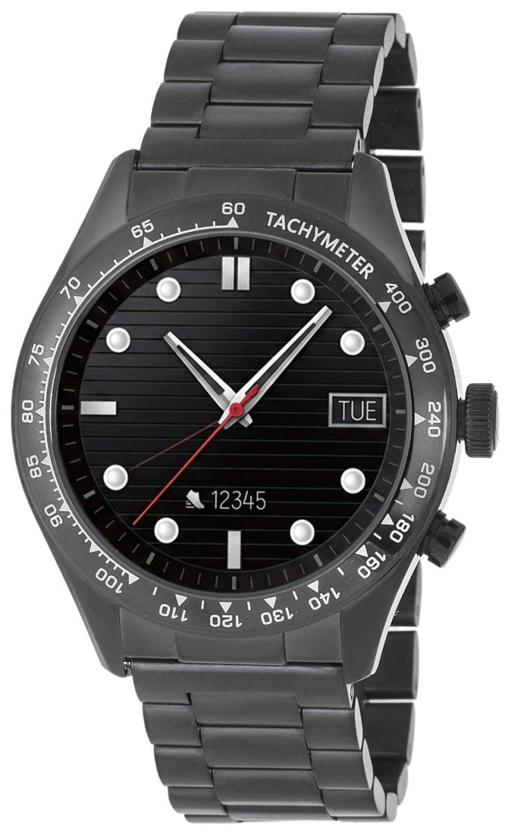 3GUYS 3GW9502 Smartwatch Black Stainless Steel Bracelet - Κοσμηματοπωλείο Goldy