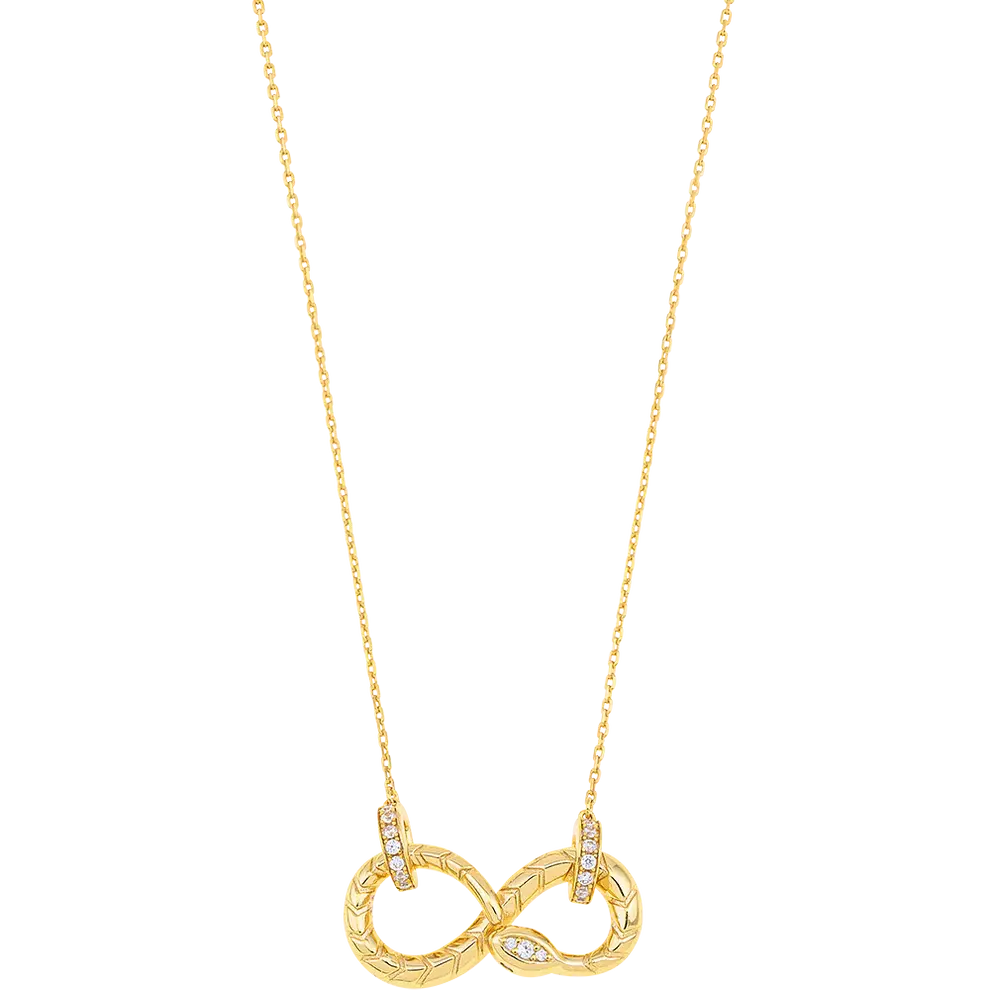 Breeze 413001.1 Gold Plated Silver Double Necklace