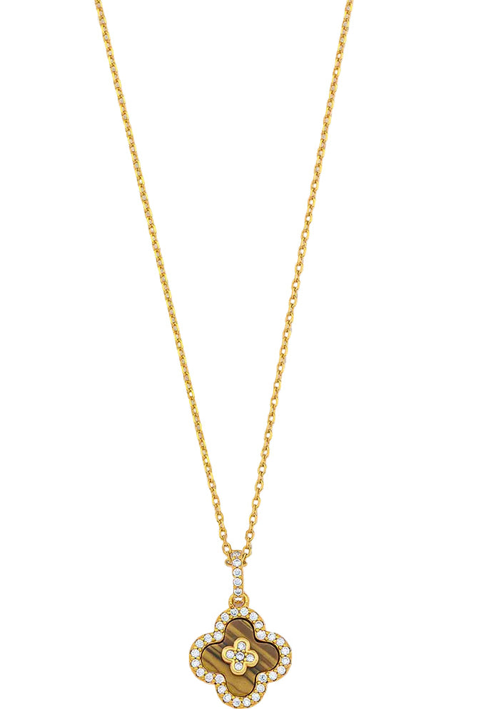Breeze 413001.1 Gold Plated Silver Double Necklace