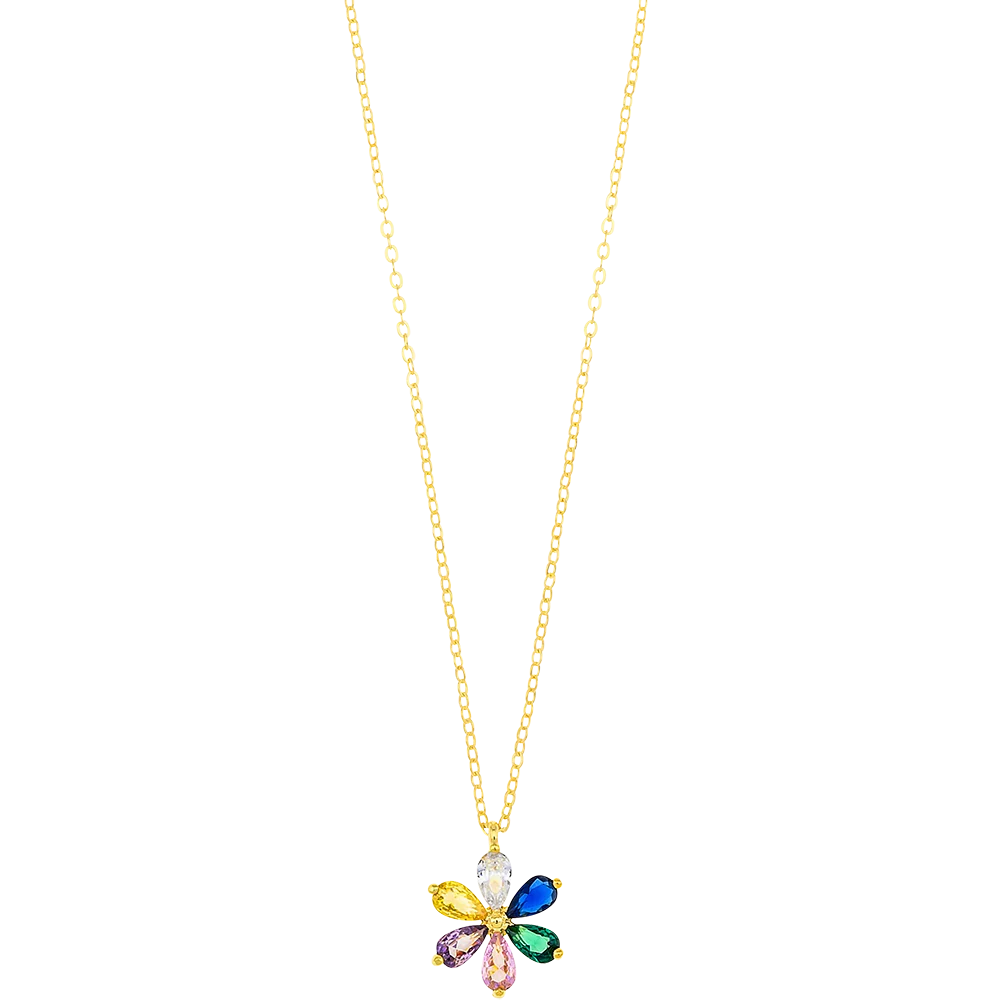 Breeze 413001.1 Gold Plated Silver Double Necklace