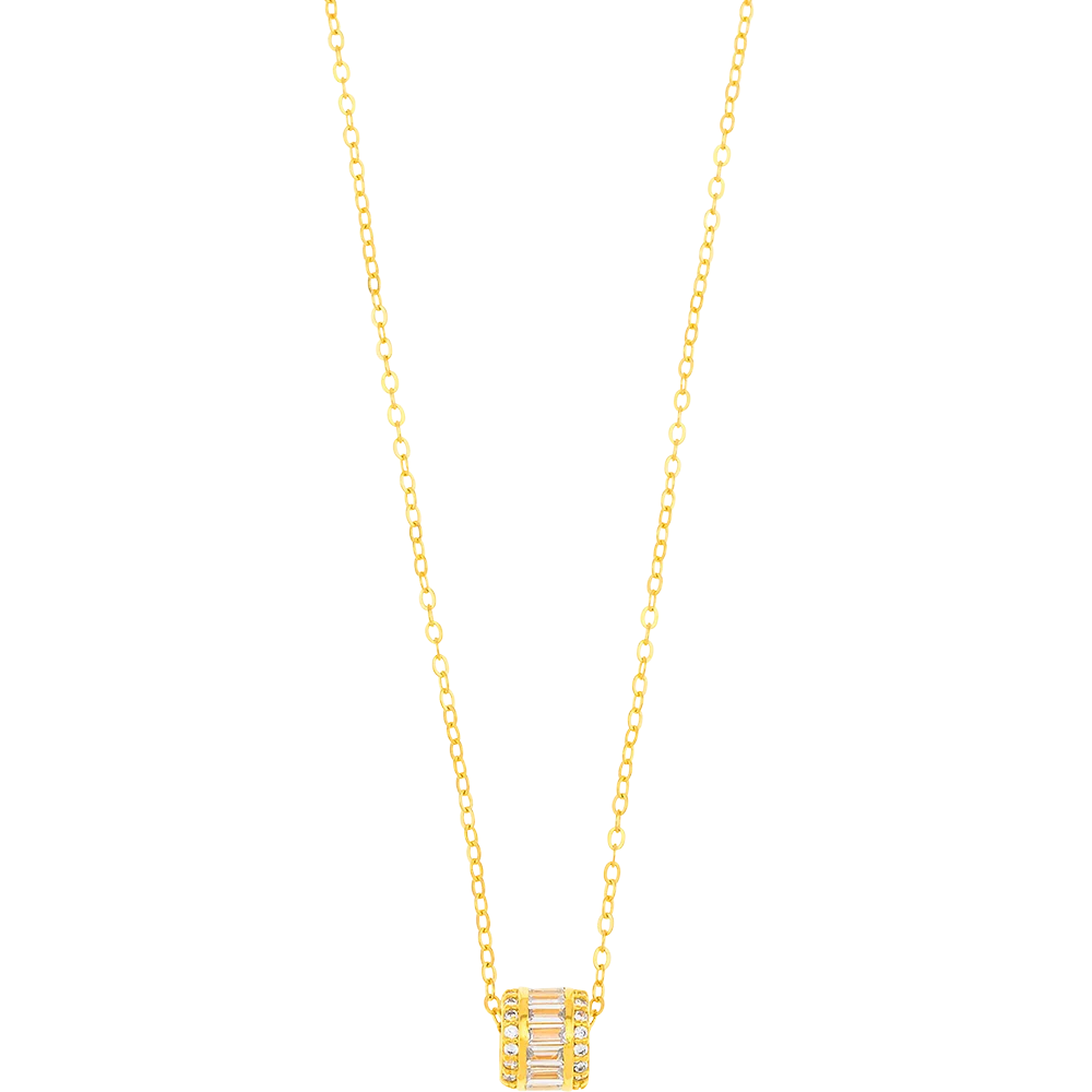 Breeze 413001.1 Gold Plated Silver Double Necklace