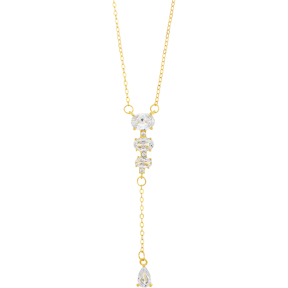 Breeze 413001.1 Gold Plated Silver Double Necklace