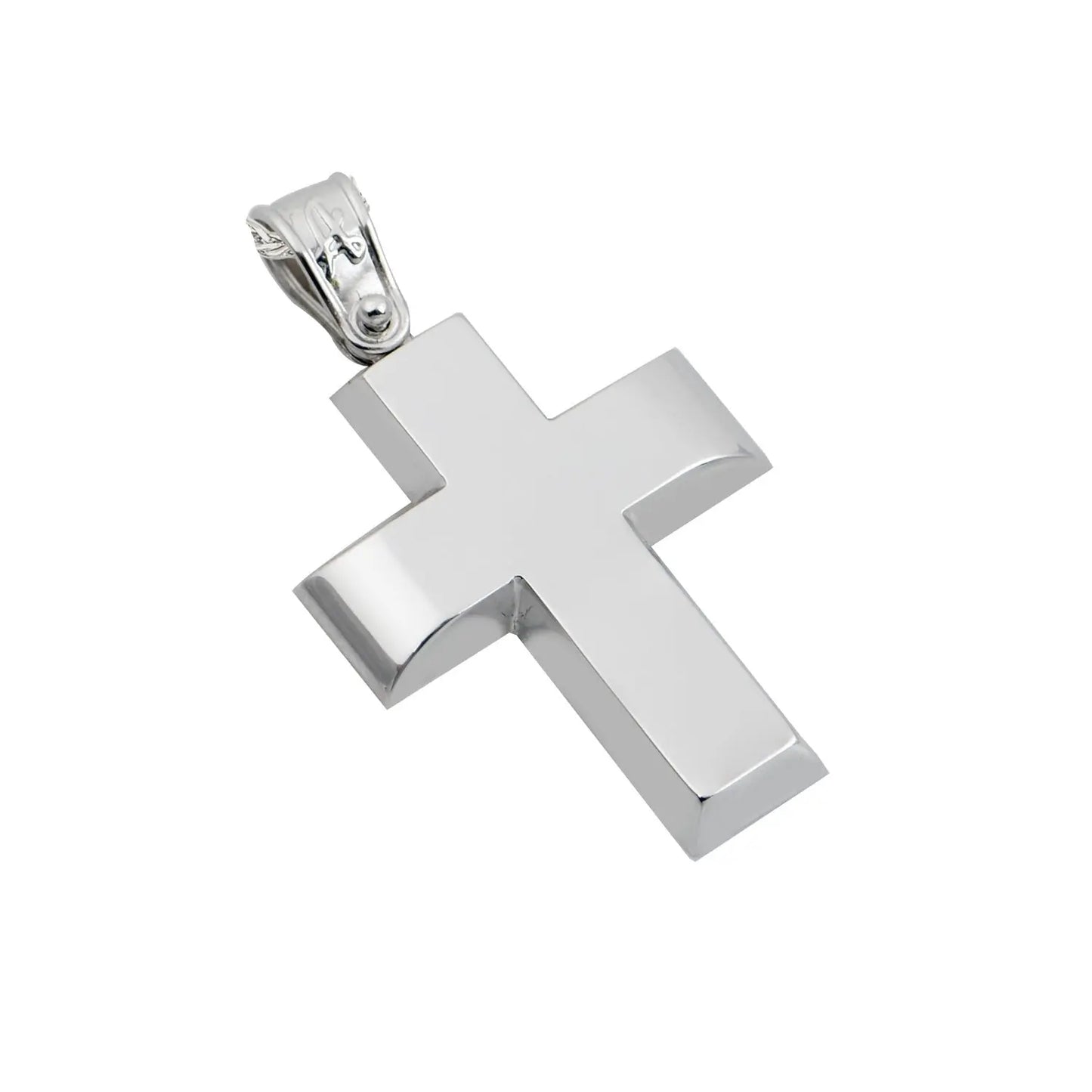 Βαφτιστικός Σταυρός STA436W Λευκόχρυσος 14ct